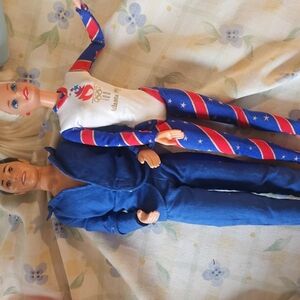 Blue and Red Doll Set